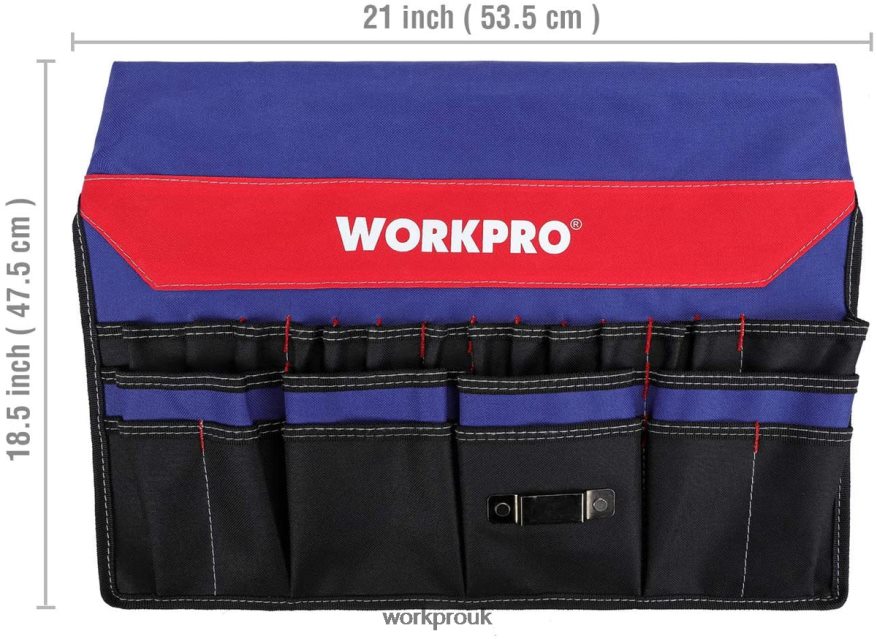 WORKPROBucket Tool Organizer with 51 Pockets (Tools Excluded) X662Z20 Storage