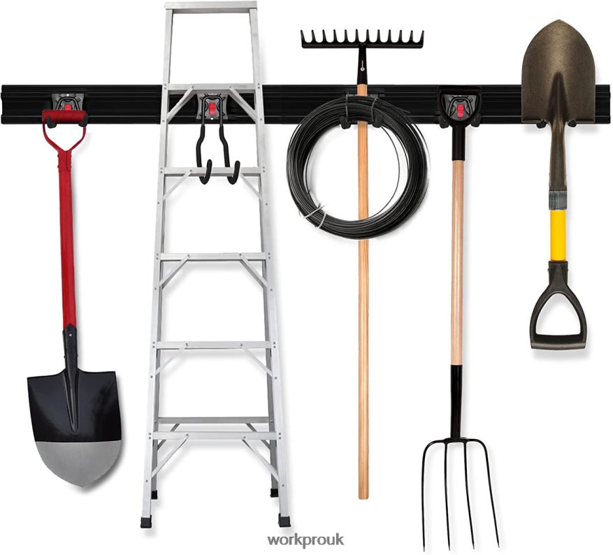 WORKPROGarage Tool Organizer Wall Mount Garden Tool Organizer Storage Rack Heavy Duty Tool Hangers 64 Inch X662Z21 Storage