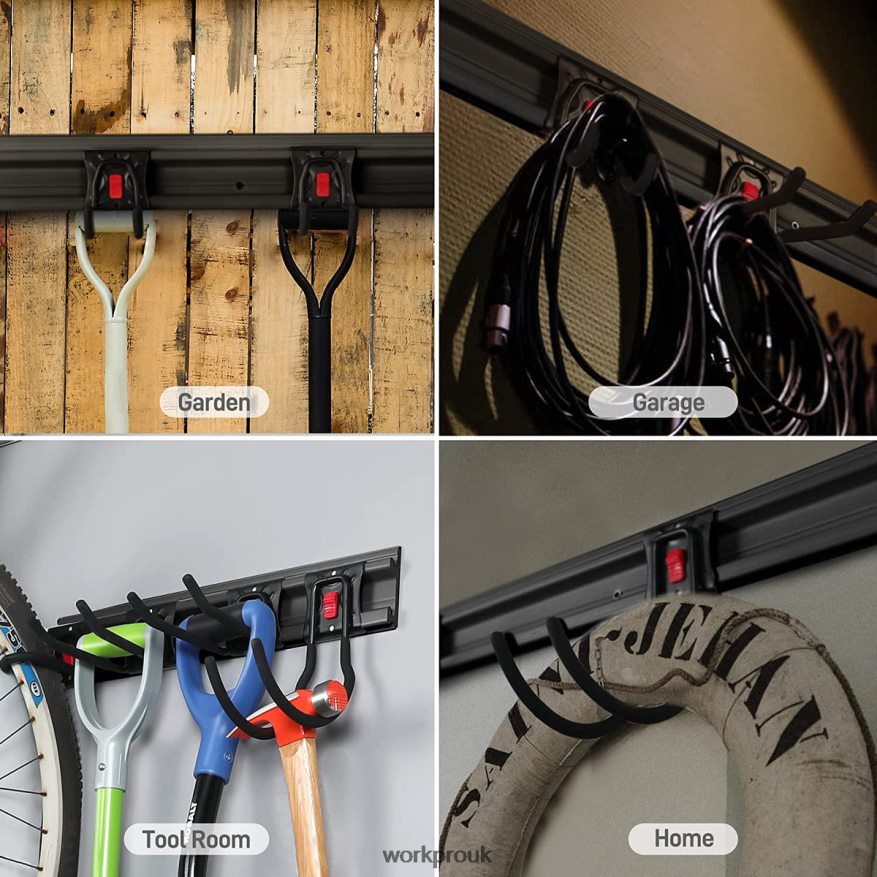 WORKPROGarage Tool Organizer Wall Mount Garden Tool Organizer Storage Rack Heavy Duty Tool Hangers 64 Inch X662Z21 Storage