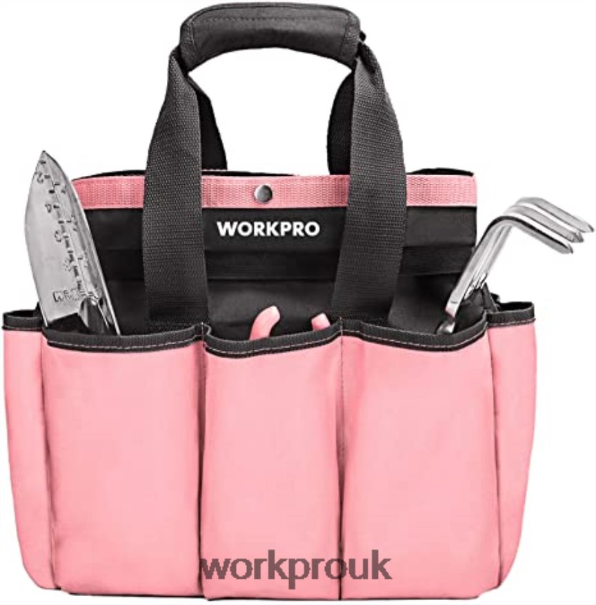 WORKPROGarden Tool Bag, Garden Tote Storage Bag with 8 Pockets, Home Organizer for Indoor and Outdoor Gardening X662Z256 Storage