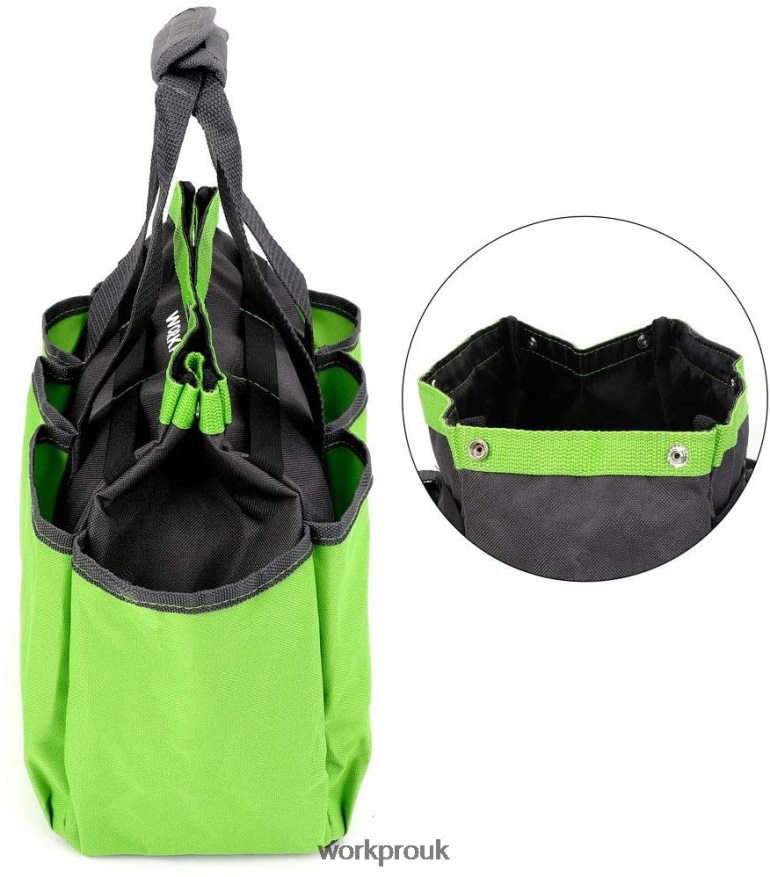 WORKPROGarden Tool Bag, Garden Tote Storage Bag with 8 Pockets, Home Organizer for Indoor and Outdoor Gardening X662Z256 Storage