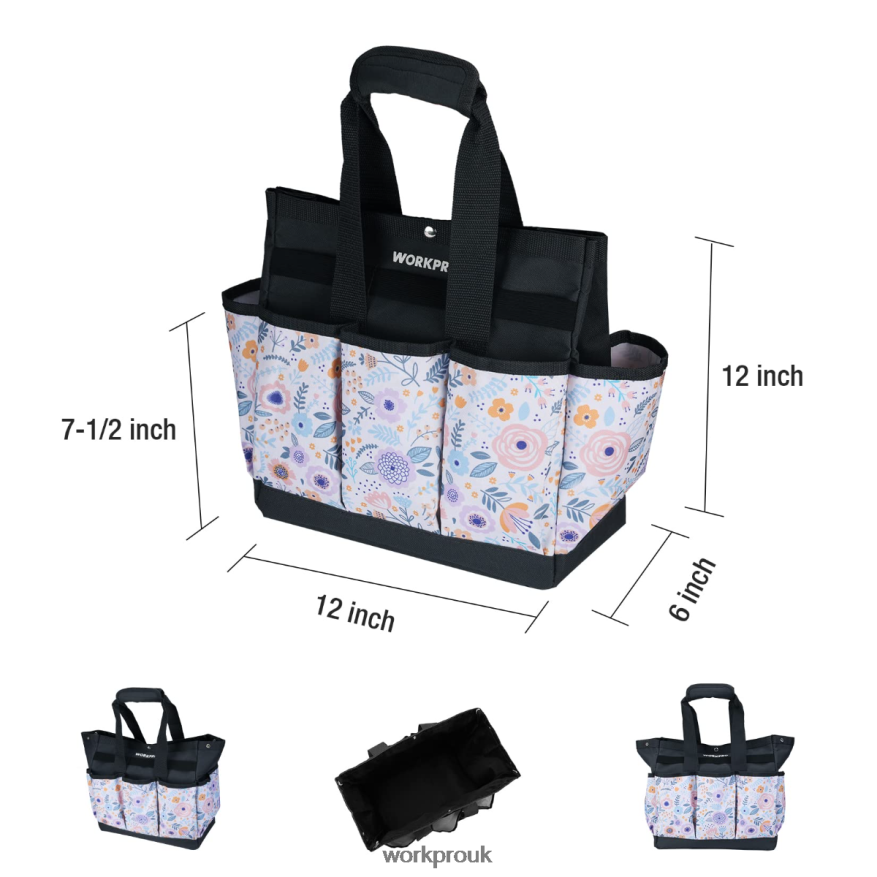 WORKPROGarden Tool Bag with 9 Pockets X662Z286 Storage