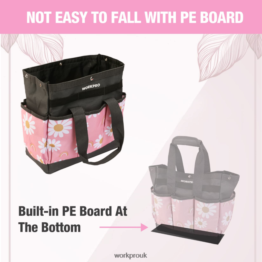 WORKPROGarden Tool Bag with 9 Pockets X662Z286 Storage