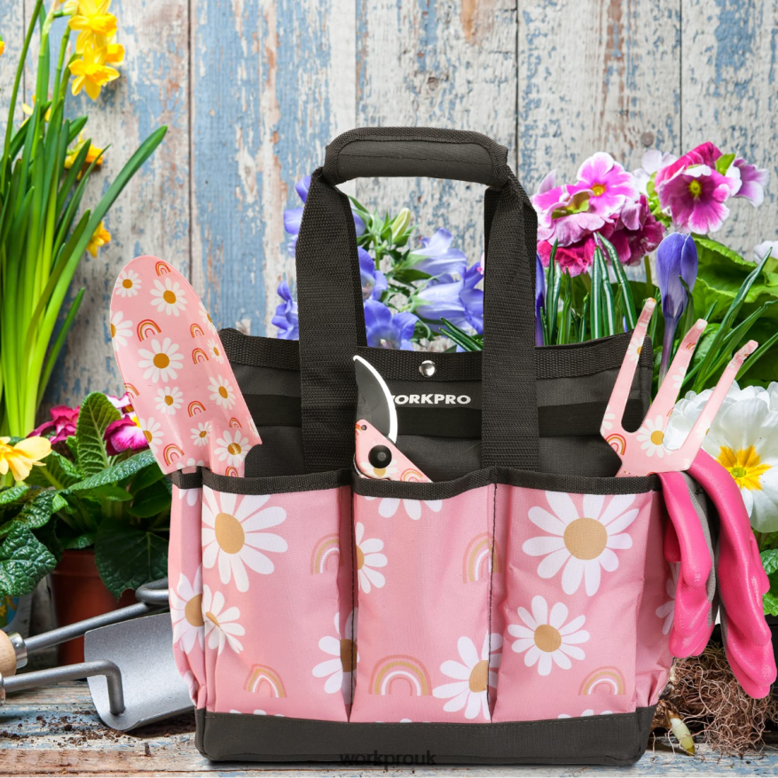 WORKPROGarden Tool Bag with 9 Pockets X662Z286 Storage
