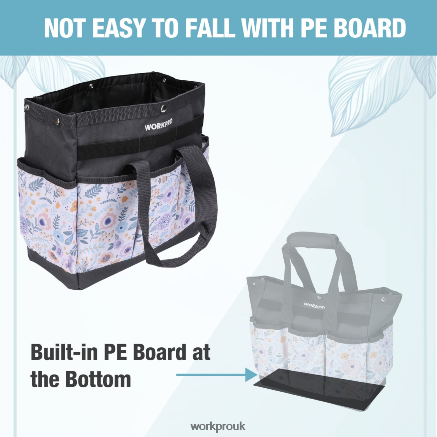 WORKPROGarden Tool Bag with 9 Pockets X662Z286 Storage