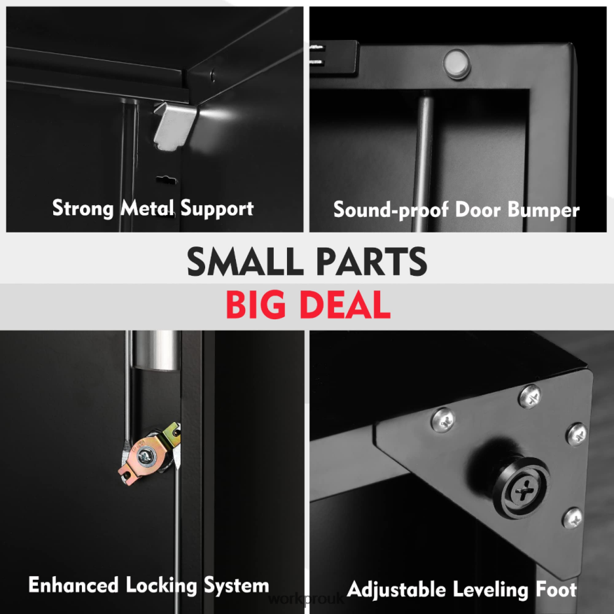 WORKPROStorage Cabinet, Metal Garage Cabinets with Doors and Shelves X662Z22 Storage