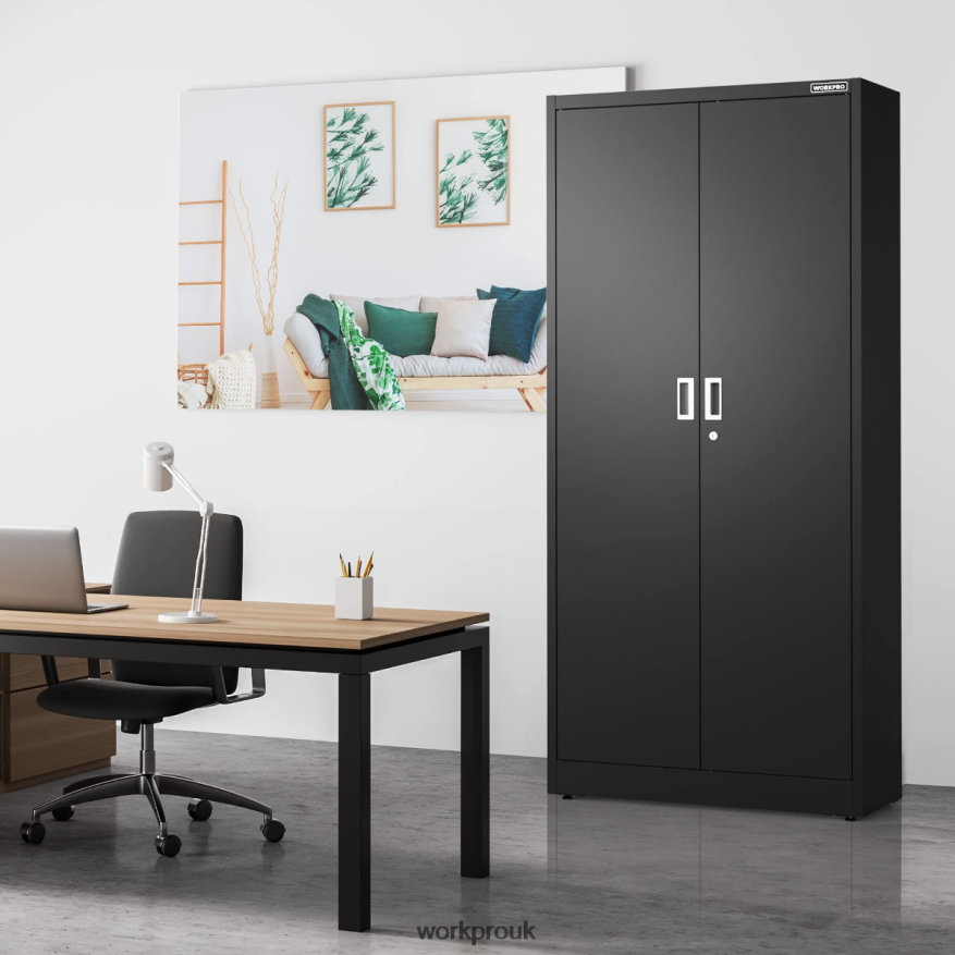 WORKPROStorage Cabinet, Metal Garage Cabinets with Doors and Shelves X662Z22 Storage