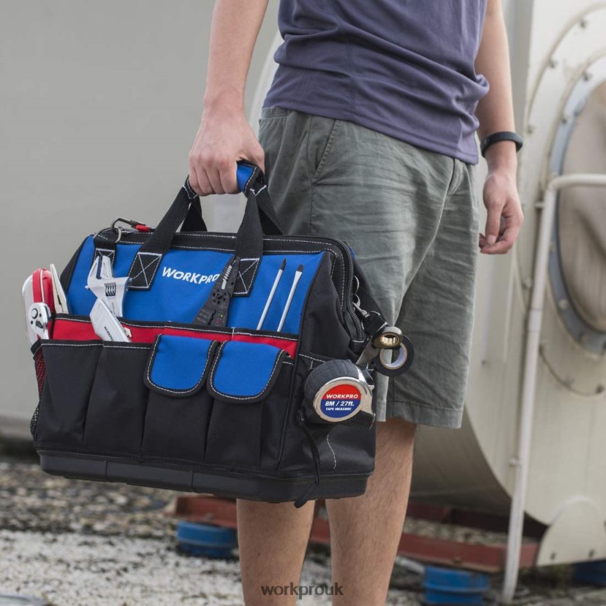 WORKPROTool Bag Closed Top Wide Slot Storage with Waterproof Base and Adjustable Shoulder Straps X662Z30 Storage