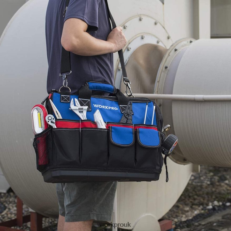 WORKPROTool Bag Closed Top Wide Slot Storage with Waterproof Base and Adjustable Shoulder Straps X662Z30 Storage