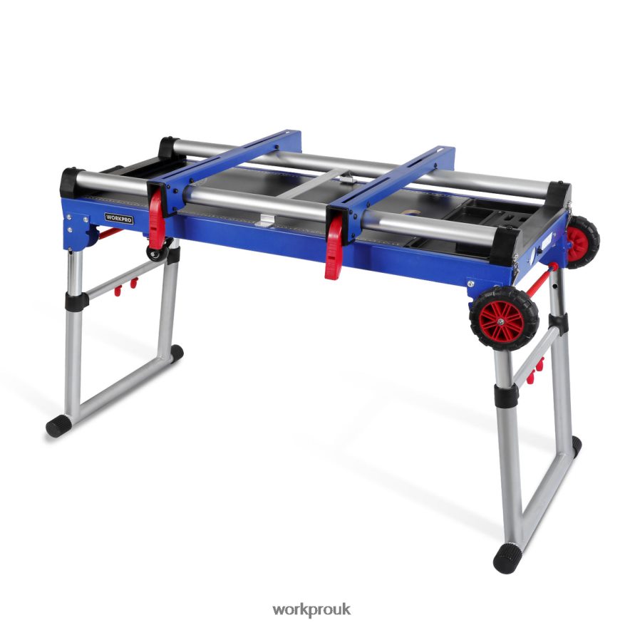 WORKPROMiter Saw Stand 5-in-1 Portable Workbench with Detachable Miter Saw Stand & Height Adjustable Legs X662Z2 Storage