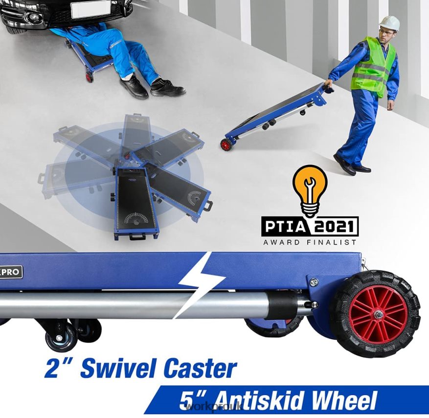 WORKPROMiter Saw Stand 5-in-1 Portable Workbench with Detachable Miter Saw Stand & Height Adjustable Legs X662Z2 Storage